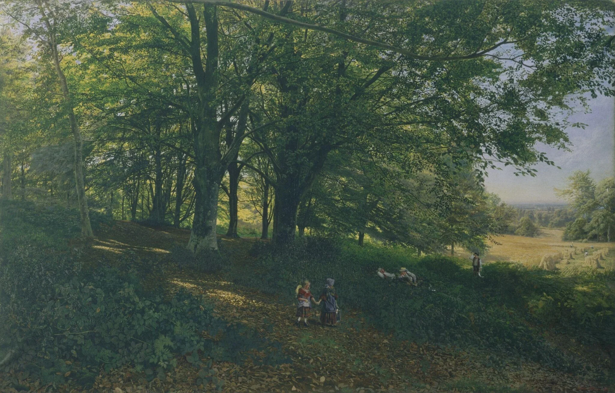 Rest in the cool and shady Wood, detail