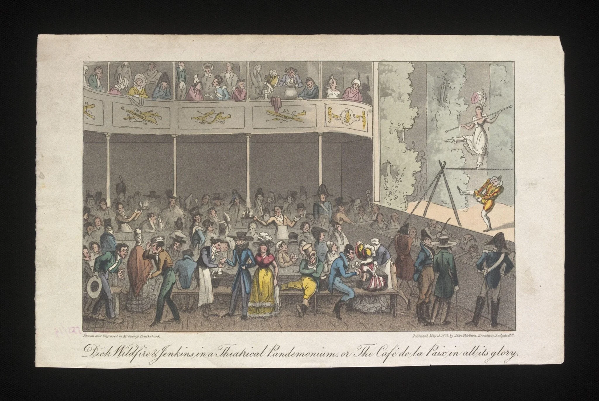 Dick Wildfried & Jenkins in a Theatrical Pandemonium or The Café de la Paix de la Paix in all its glory, detail