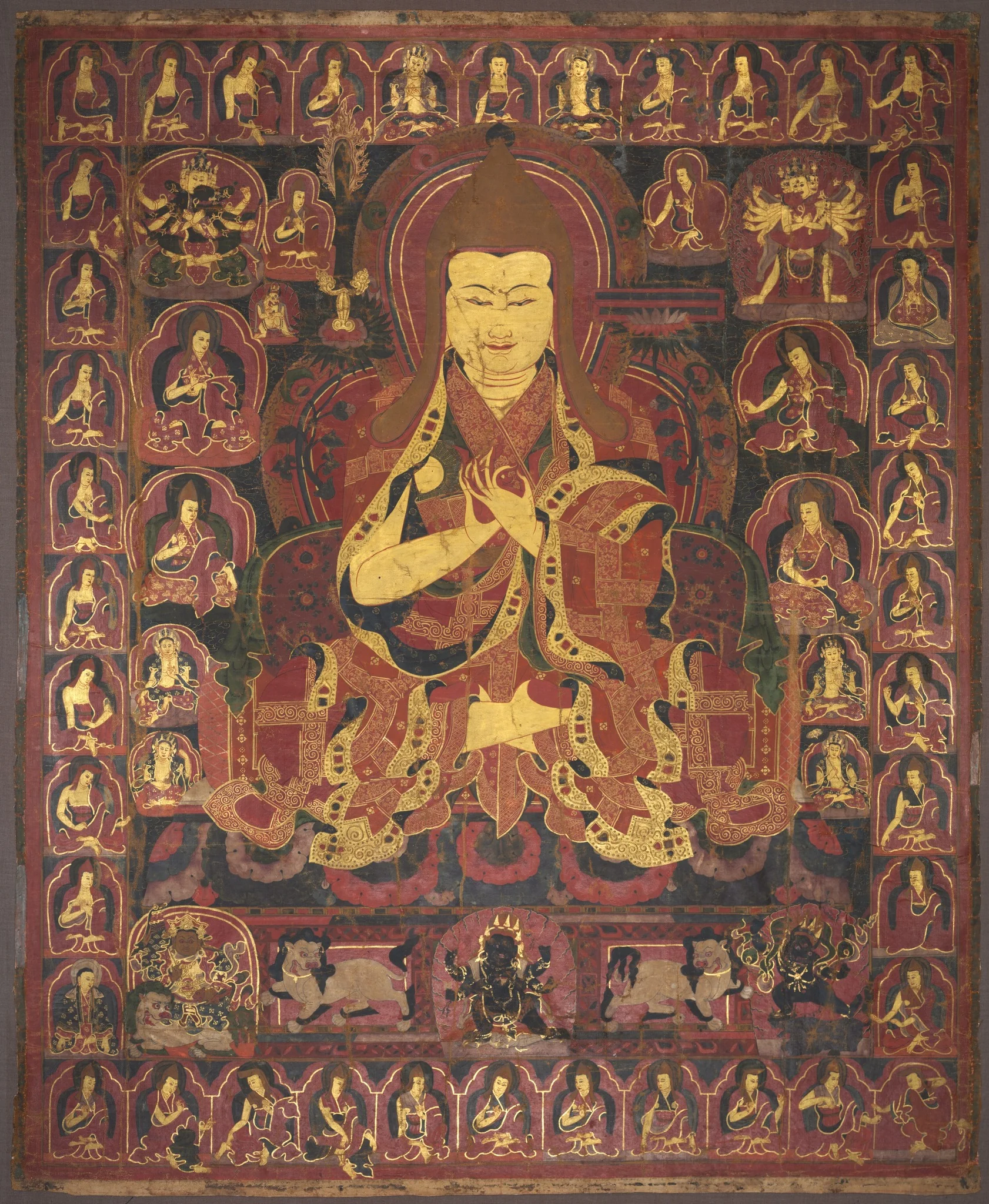Tsong Khapa, Founder of the Geluk Order, detail