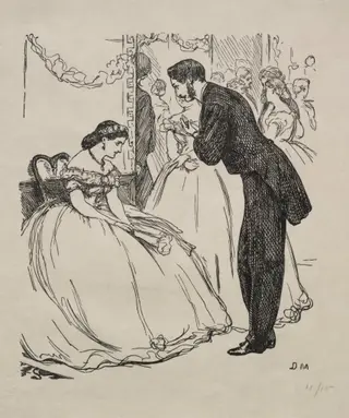 The Song of the Disconsolate One, by George Louis Palmella Busson Du Maurier, 1863