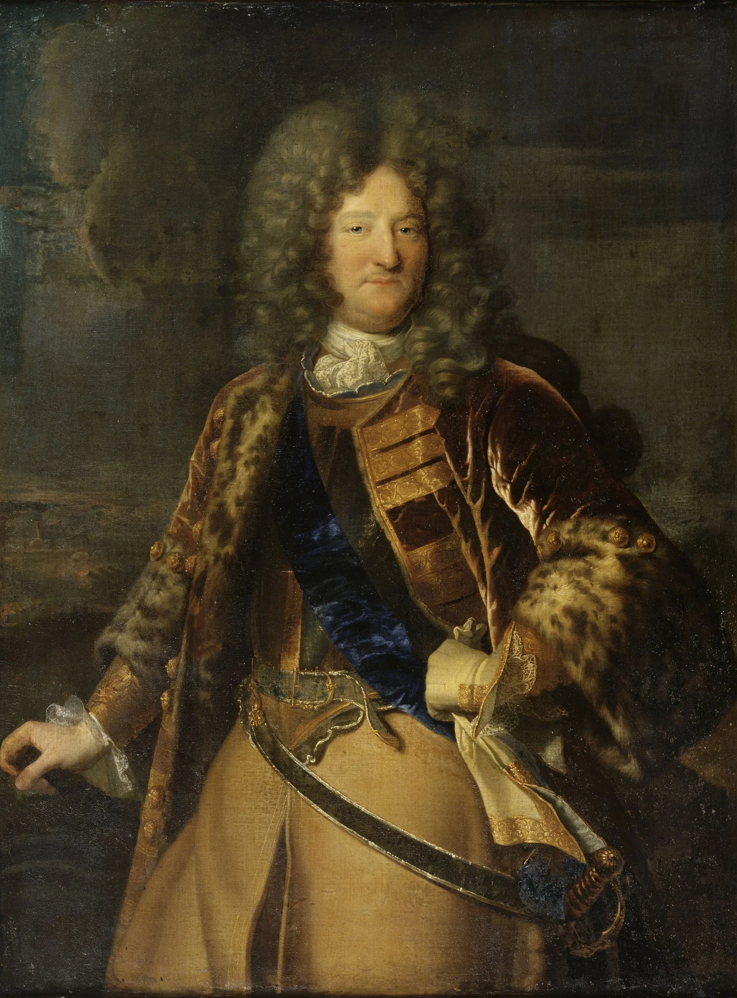 Porträt des Anne-Jules, Herzog von Noailles (1650-1708), detail
