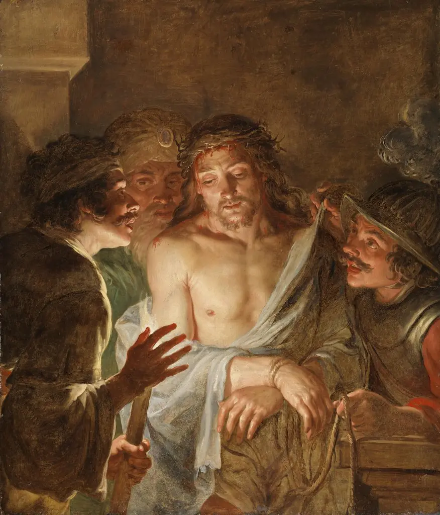 Ecce Homo, by Jacques de l'Ange, oil, 1642