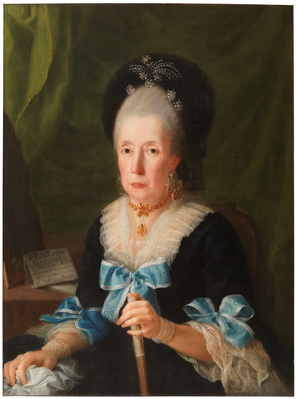 Tomasa de Aliaga, widow of Manuel Pablo Salcedo, by Antonio Carnicero, oil, 1794