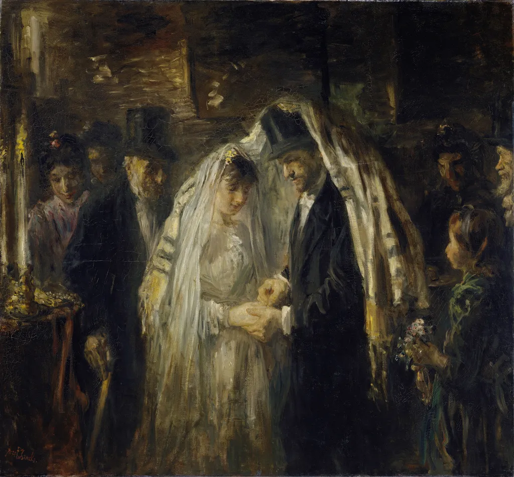 A Jewish Wedding, by Jozef Israëls, oil, 1903