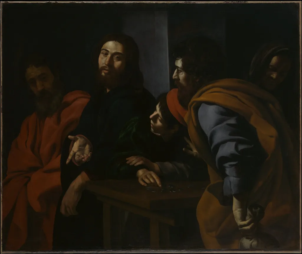 The Calling of Saint Matthew, by Battistello Caracciolo, oil, 1627