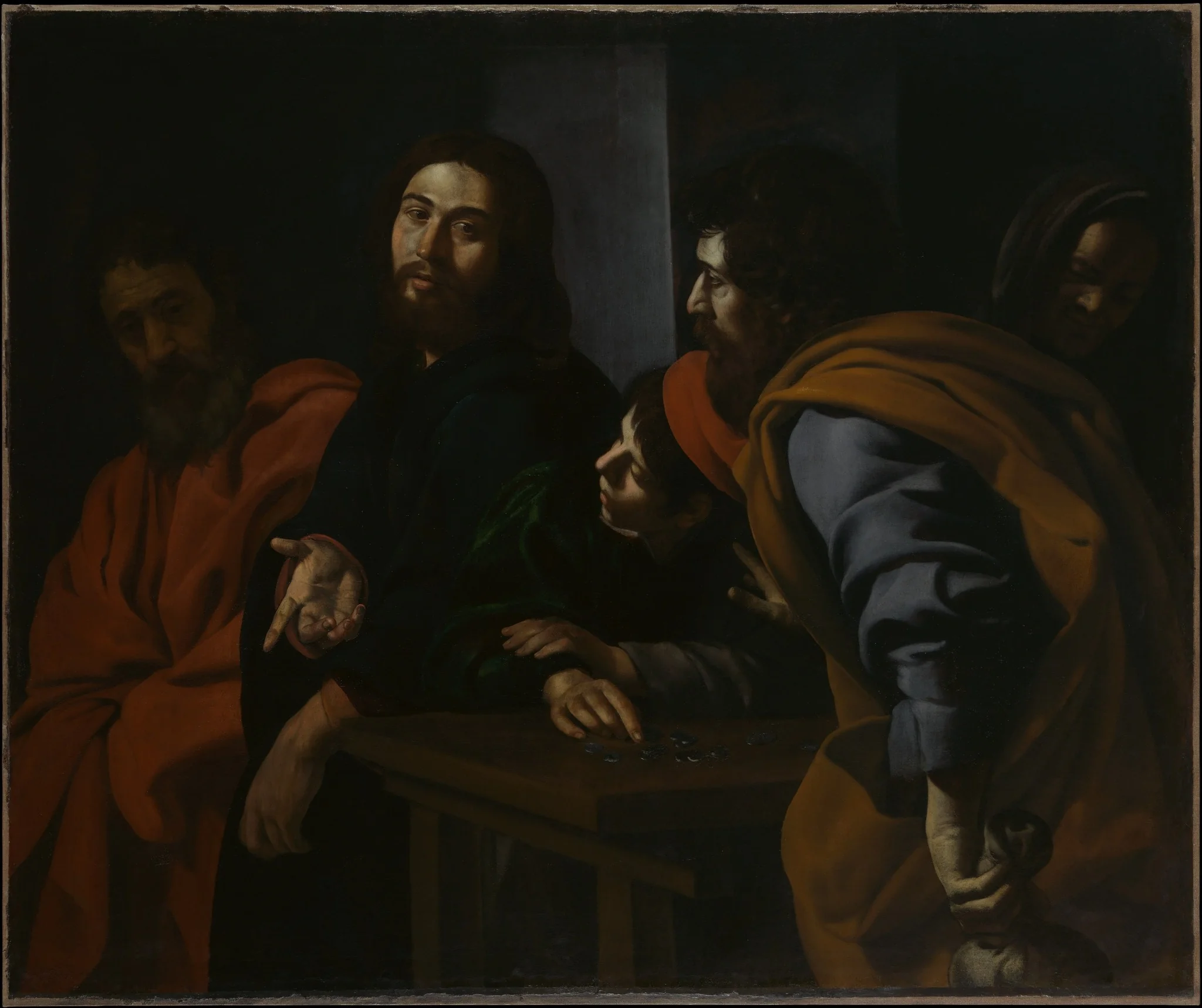 The Calling of Saint Matthew, detail