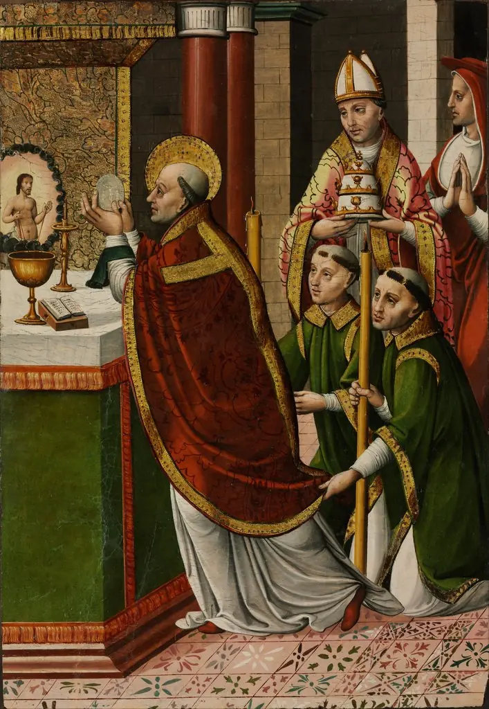 The Mass of Saint Gregory the Great, by Master of Portillo, unspecified, 1520