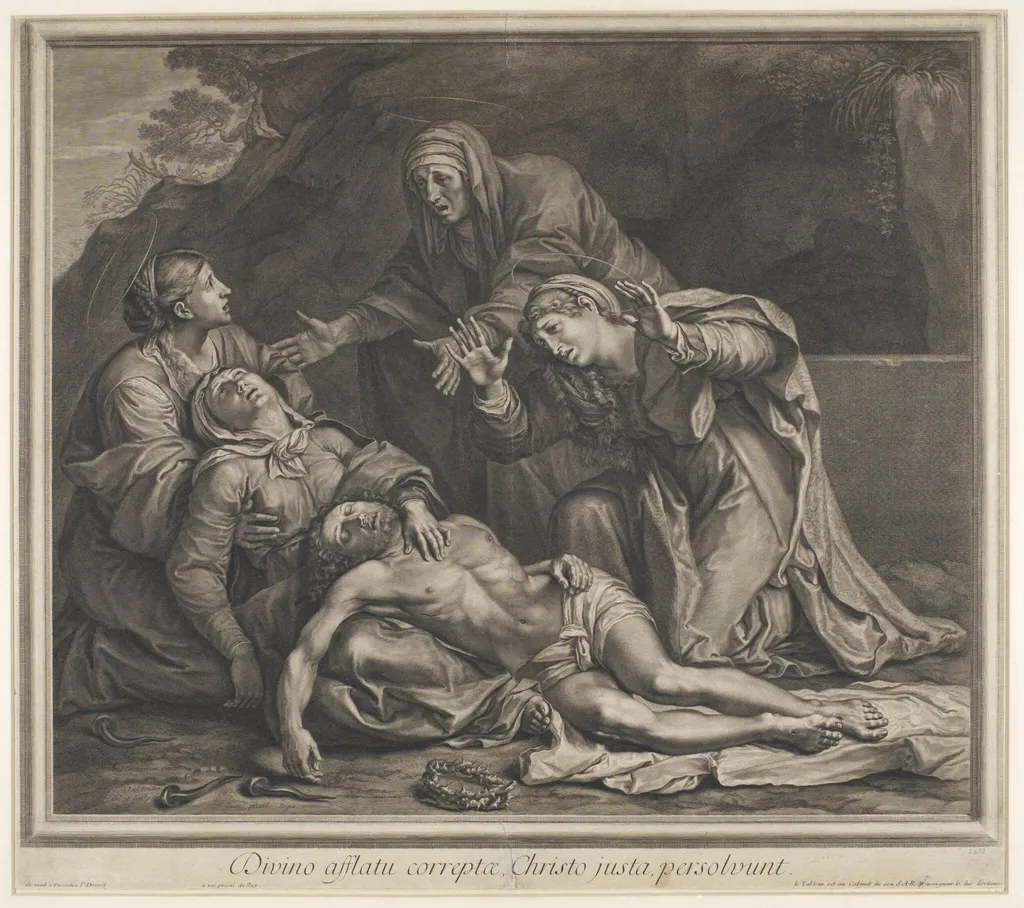 The Maries and Dead Christ, by Jean Louis Roullet, 1650