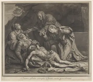 The Maries and Dead Christ, by Jean Louis Roullet, 1650