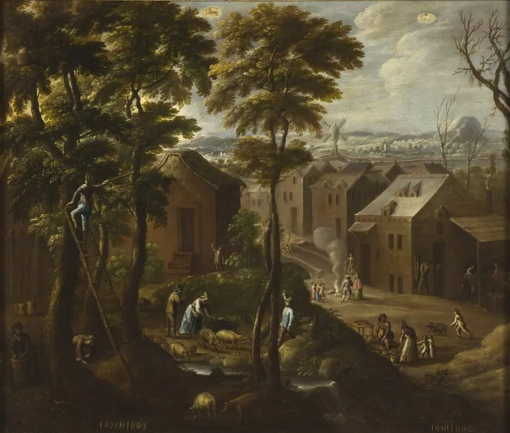 The Twelve Months of the Year (Los doce meses del año), by Antonio de Espinosa, unspecified, 1650