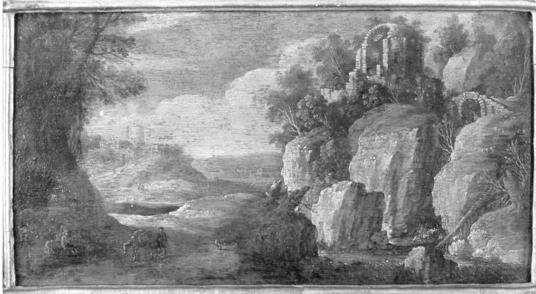 Ideallandschaft, detail