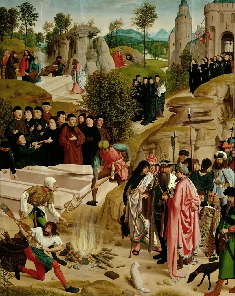 Legend of the Relics of St. John the Baptist, by Geertgen tot Sint Jans, oil