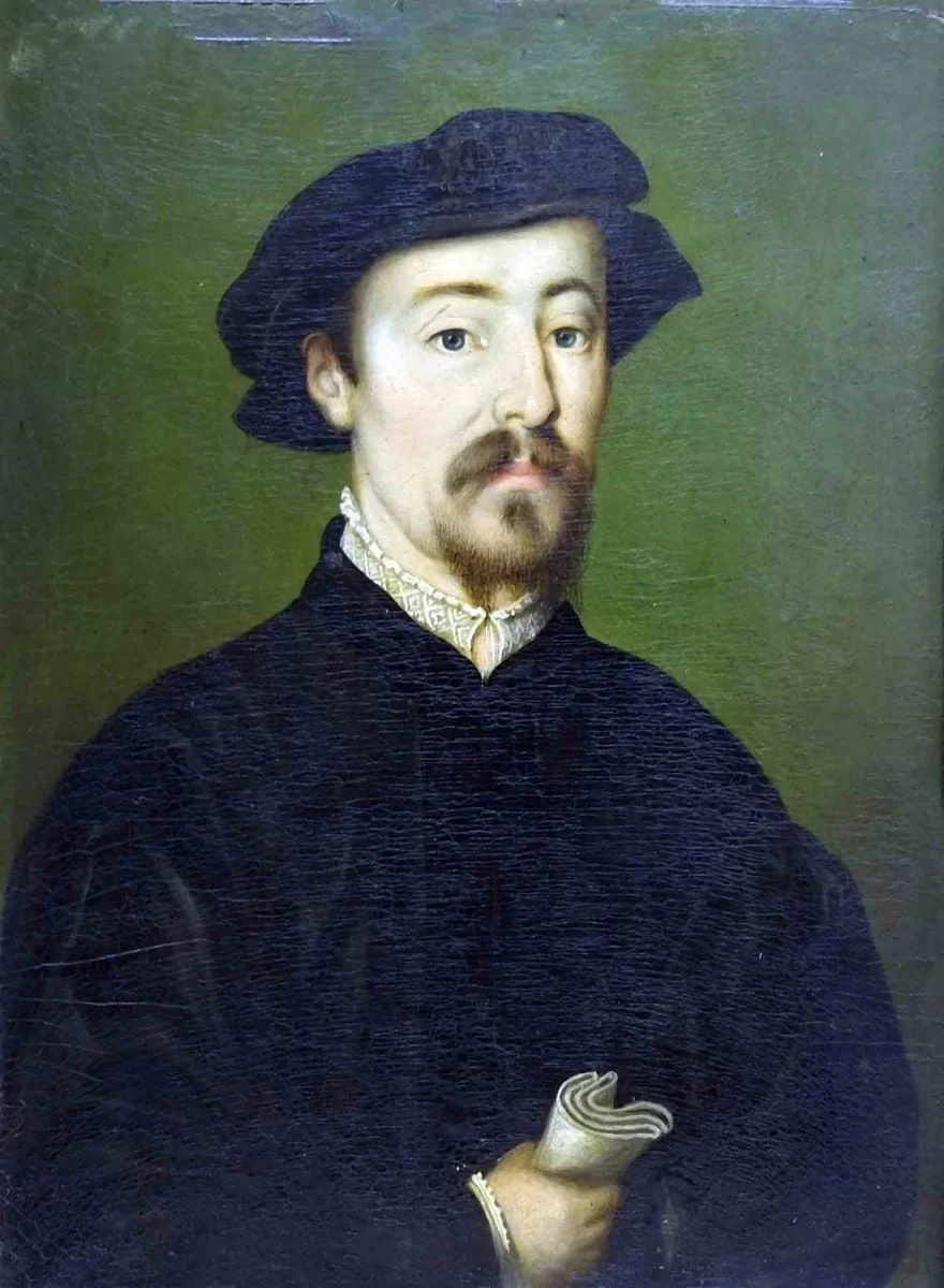 Portret de bărbat cu mănușă, detail