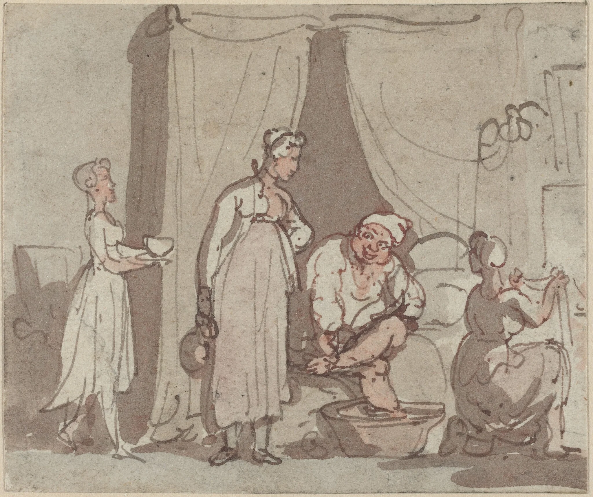 The Foot Bath (Drying Out), detail