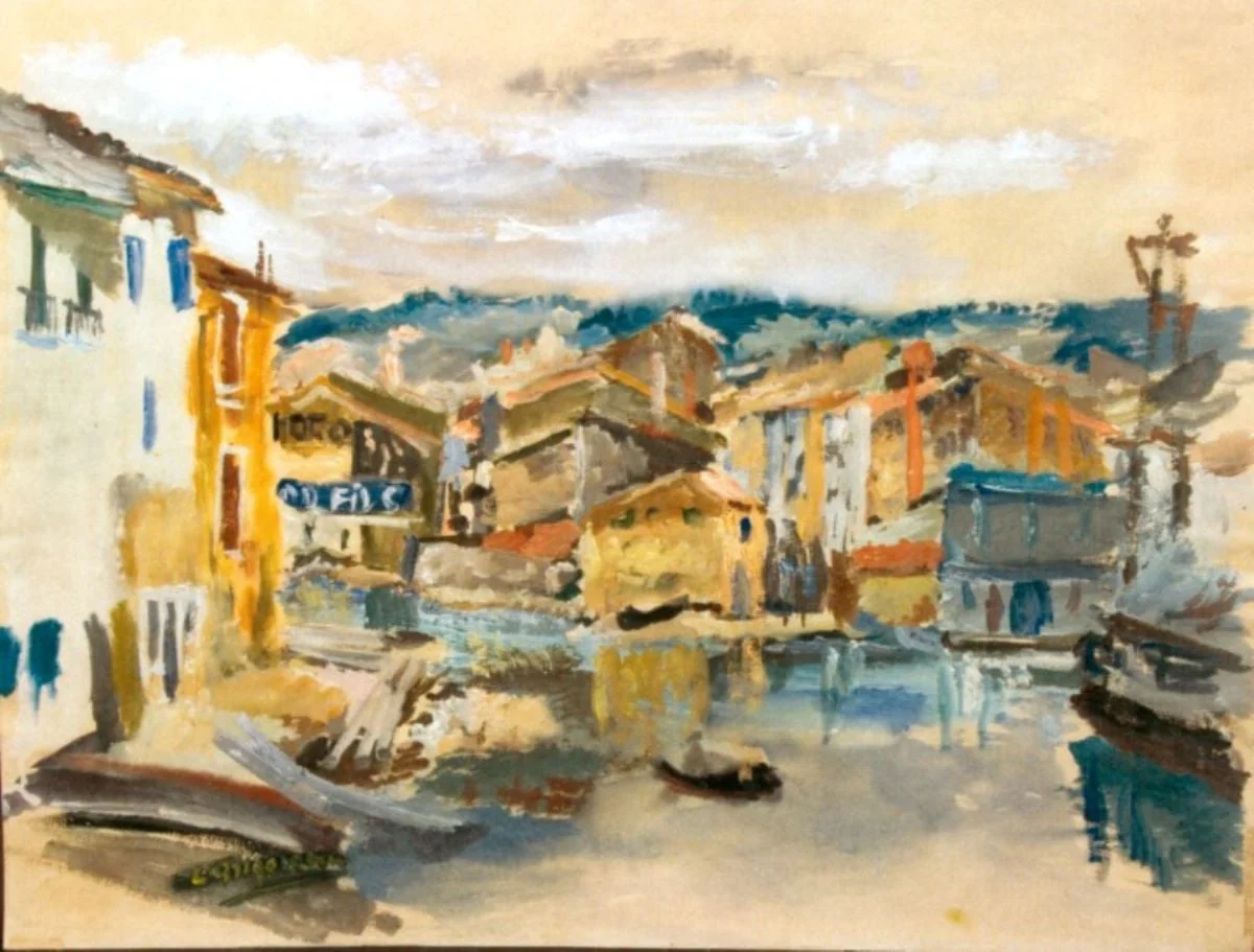 Case în port (Martignes), detail