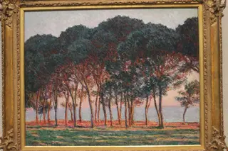 Under the Pines, Evening, by Claude Monet, oil, 1894