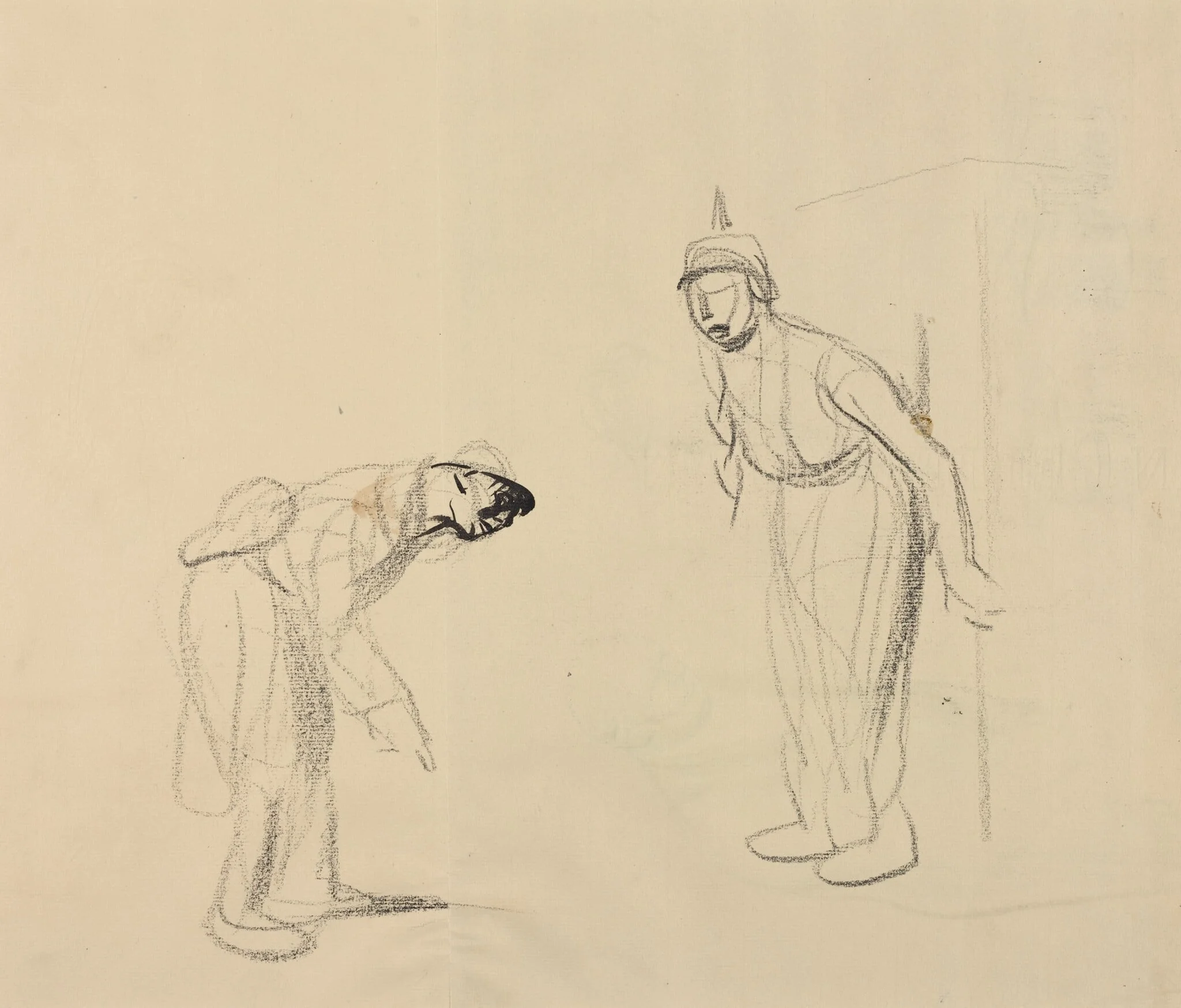 Hiding the "louis" [verso], detail