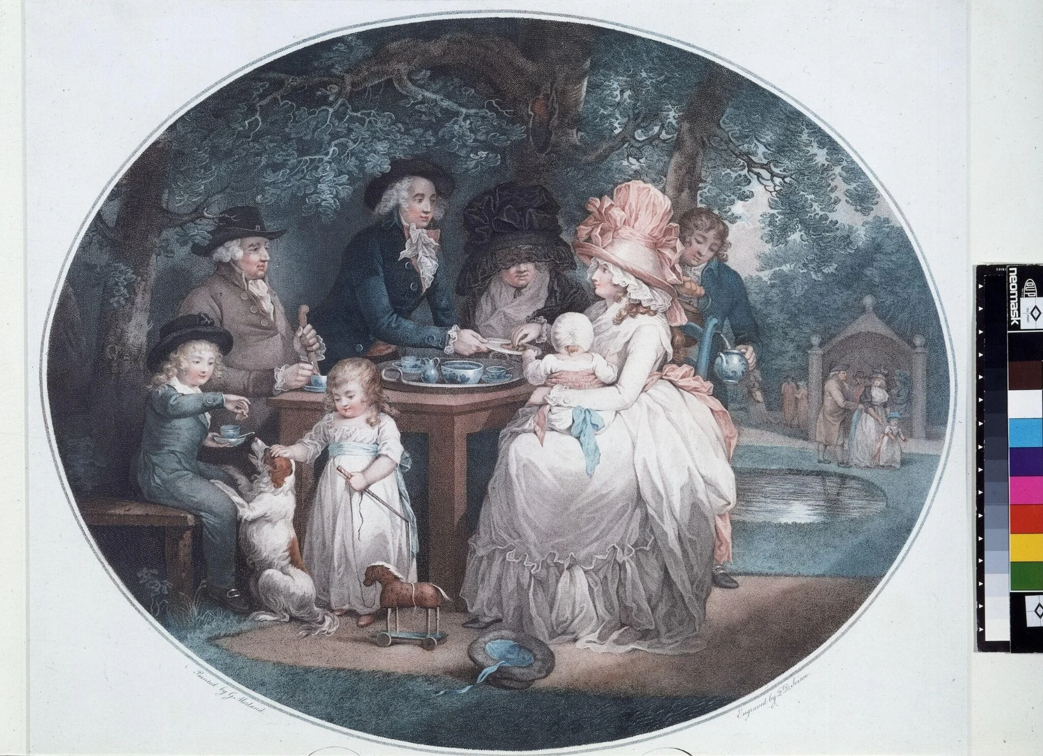 A Tea Garden, detail