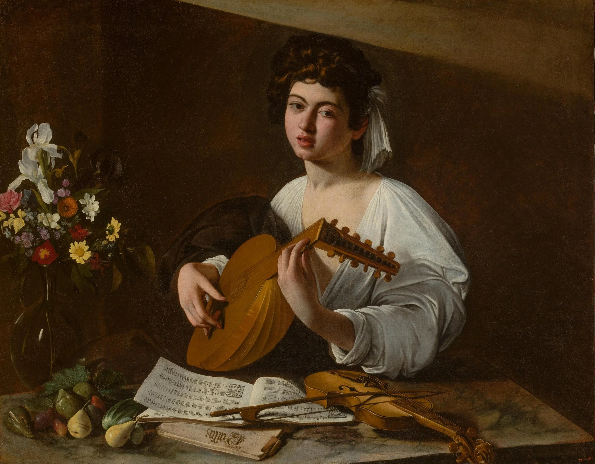 The Lute Player, detail