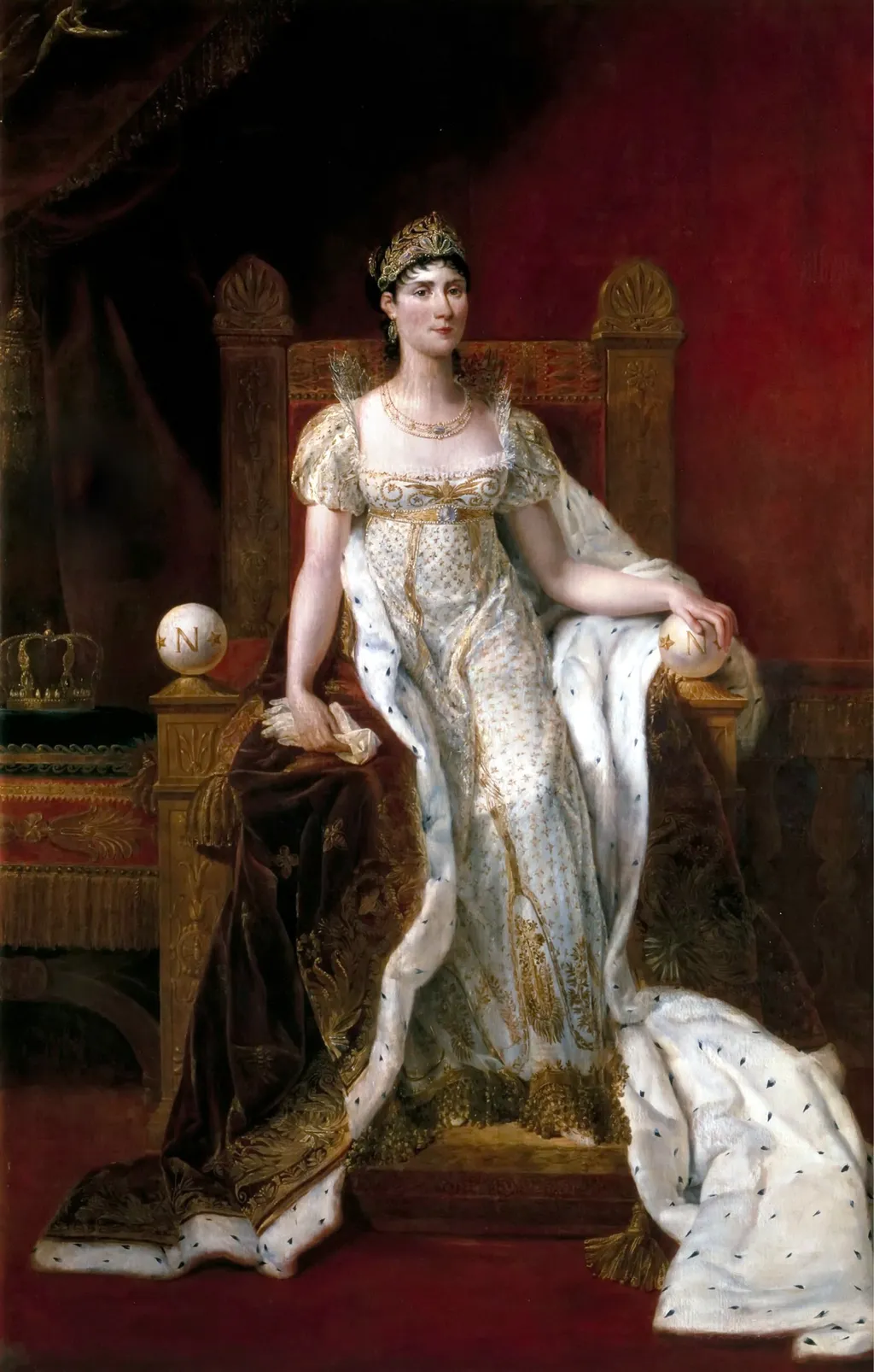 Joséphine, Empress of the French, by Guillaume Guillon-Lethière, oil, 1807