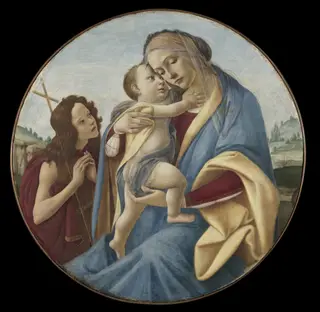 Virgin and Child with the Young Saint John the Baptist, by Sandro Botticelli, oil, 1496