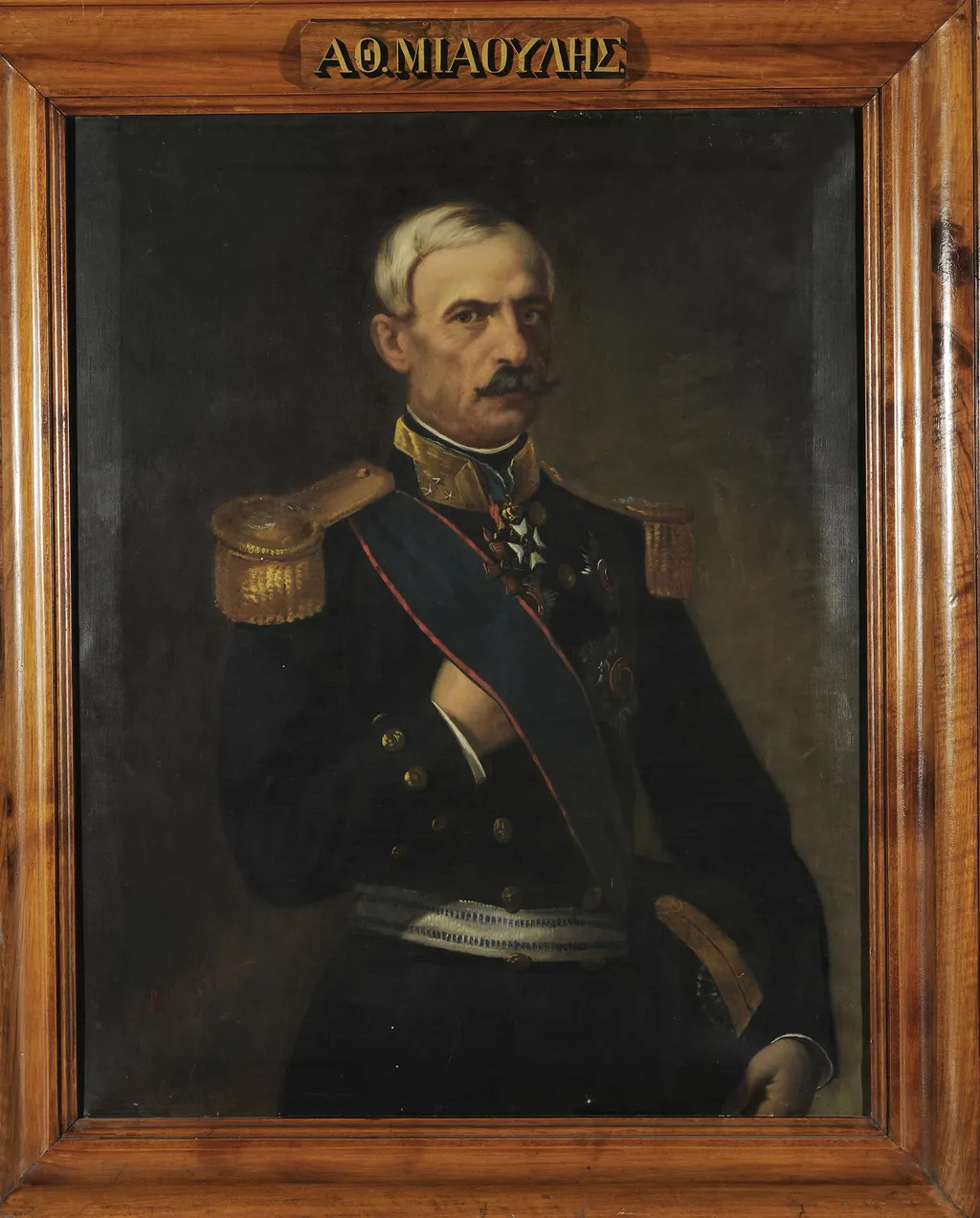 Προσωπογραφία του Αθανασίου Μιαούλη, by Prossalendis Spyridon, unspecified, 1883