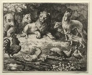Reynard the Fox:  The Complaint of the Cock, by Allart van Everdingen, 1662