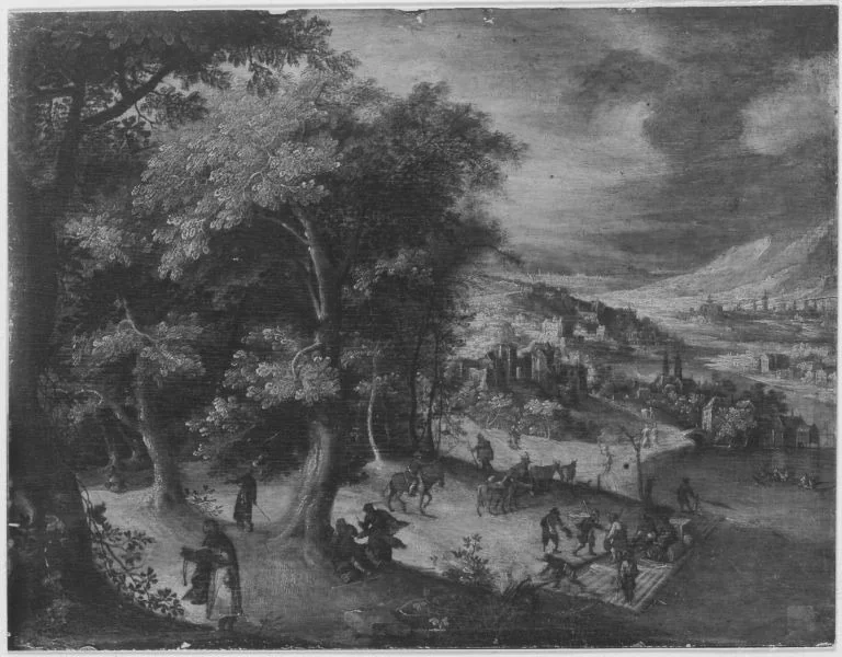 Flusslandschaft, detail
