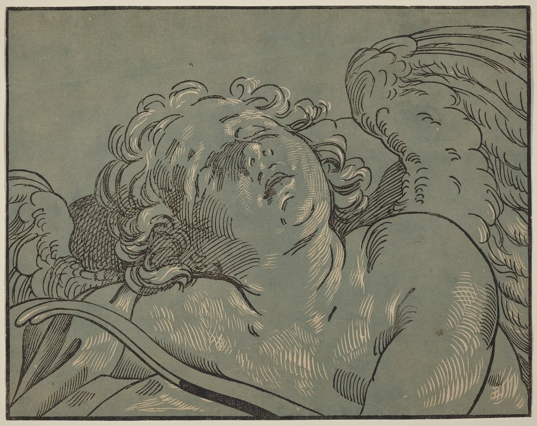 Cupid Asleep, detail