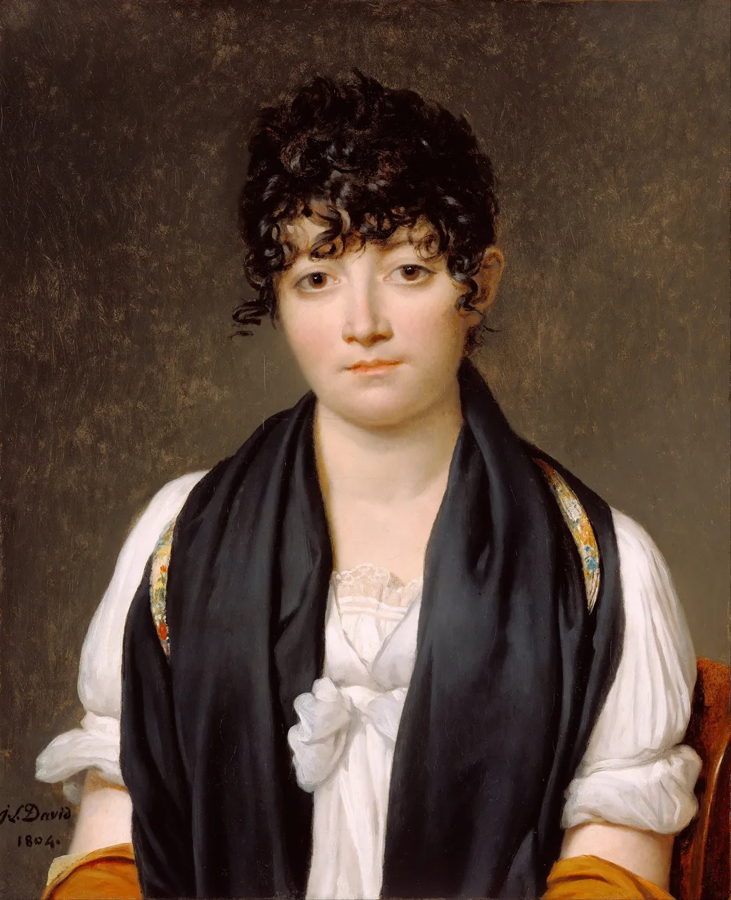 Portrait of Suzanne Le Peletier de Saint-Fargeau, by Jacques-Louis David, oil, 1804