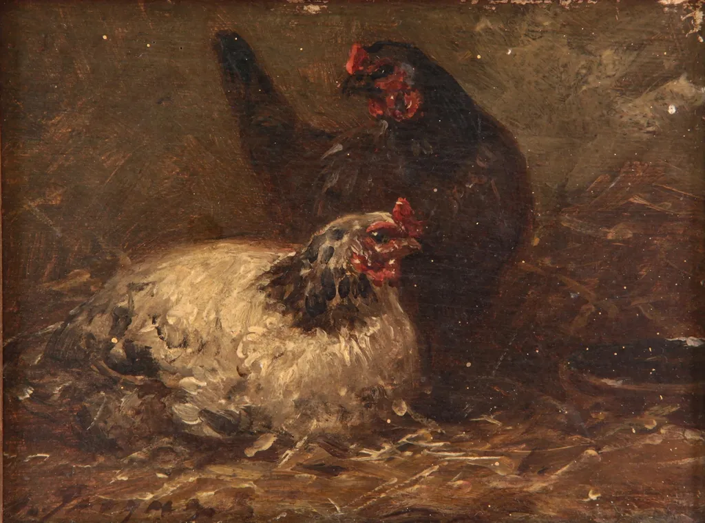 Gallinas, by Charles Jacque, unspecified, 1863