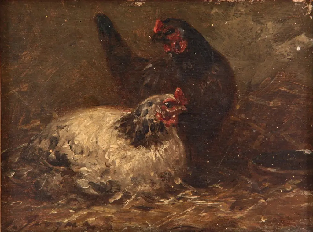Gallinas, by Charles Jacque, unspecified, 1863