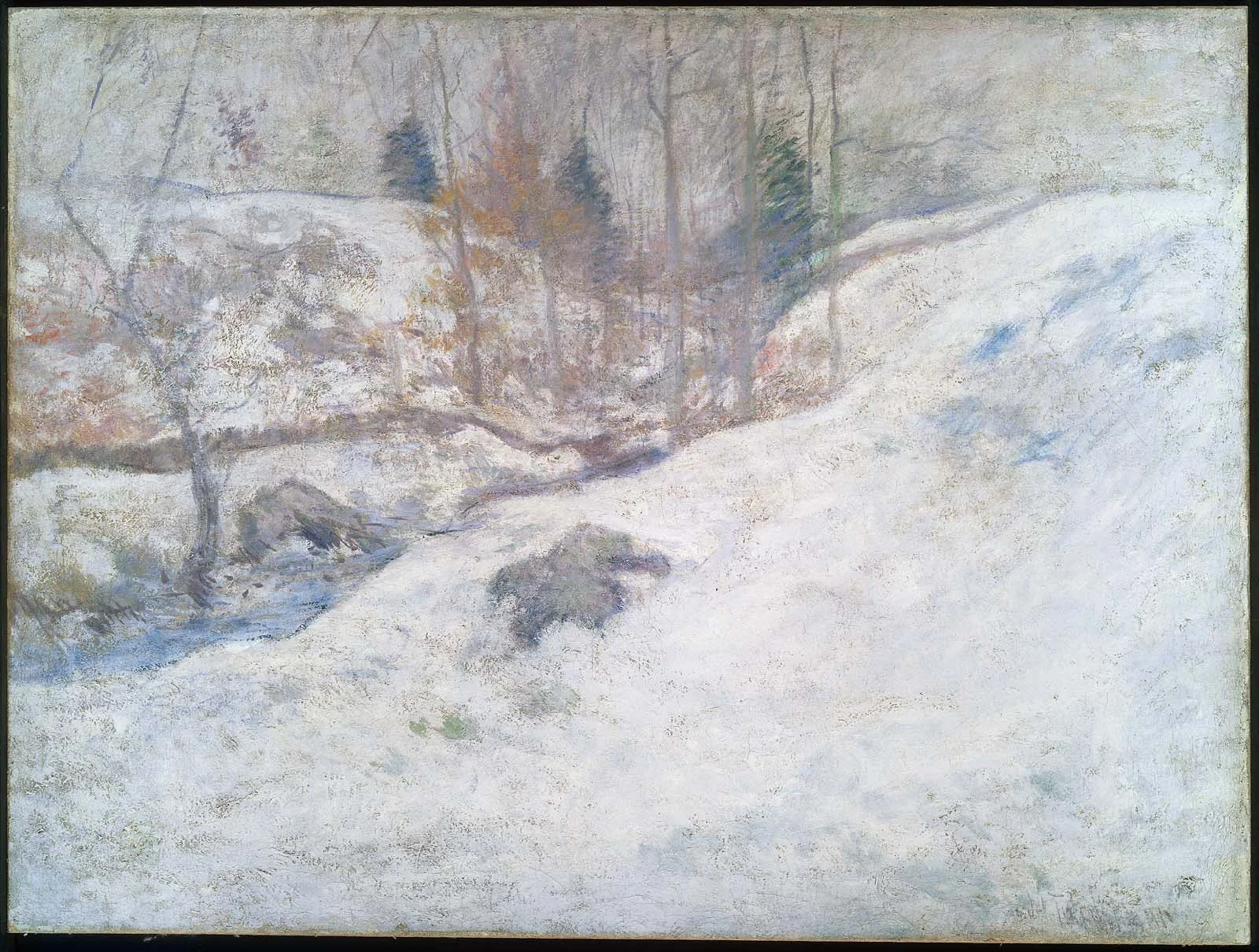 Brook in Winter, detail