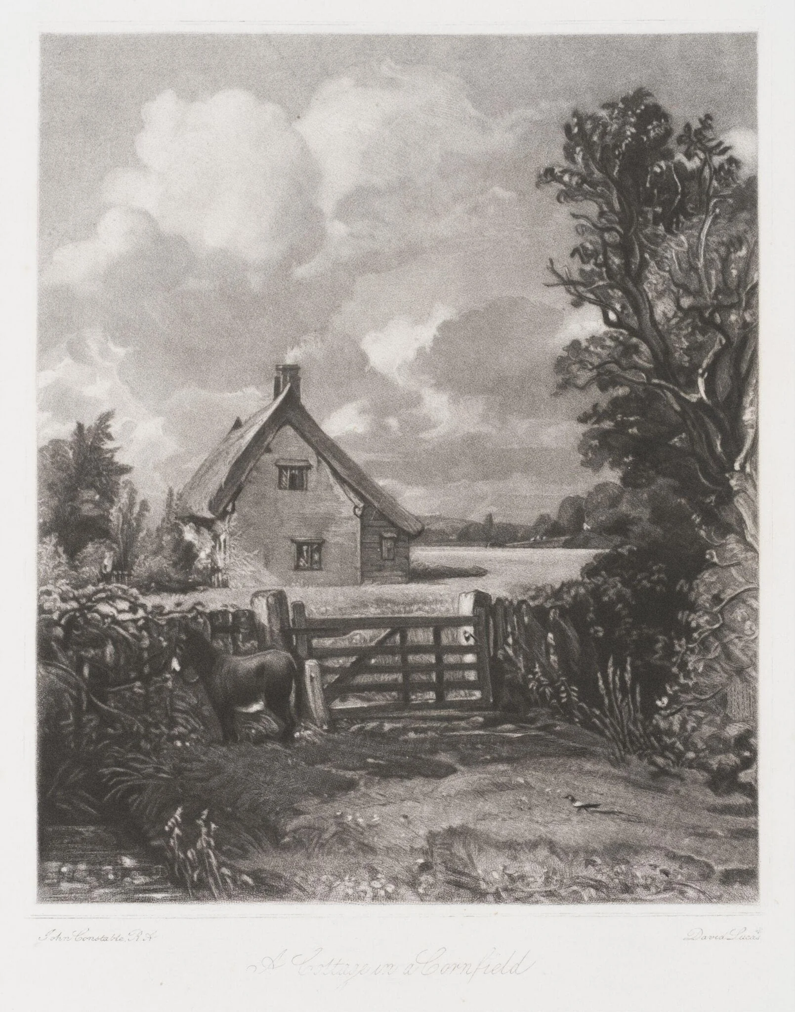 A Cottage in a Cornfield, detail