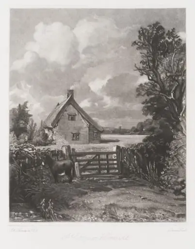 A Cottage in a Cornfield, by John Constable