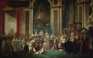 Coronation of Emperor Napoleon I and Coronation of the Empress Josephine, by Jacques-Louis David, oil, 1808