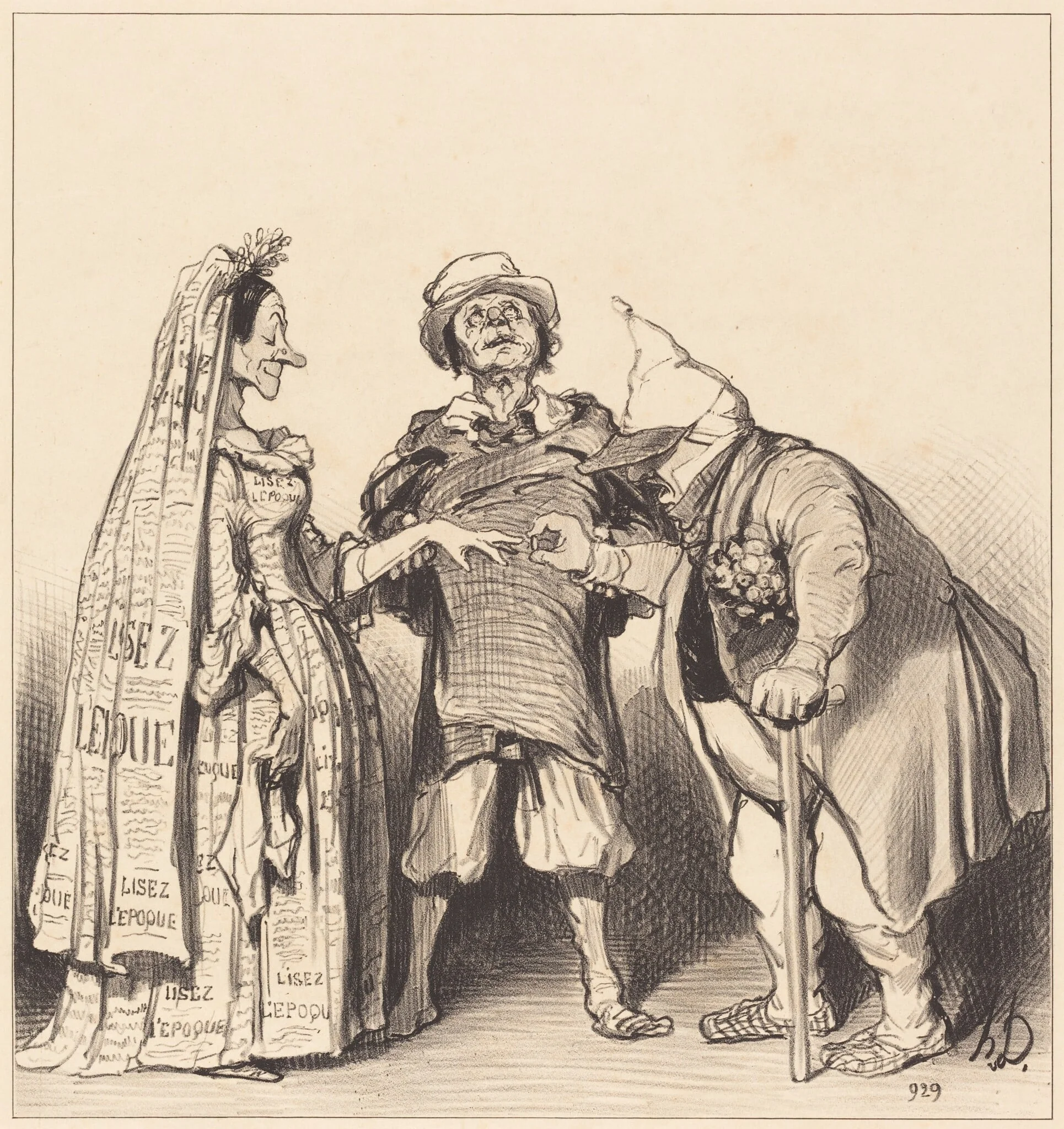 Mariage de l'Époque et du Constitutionnel, detail