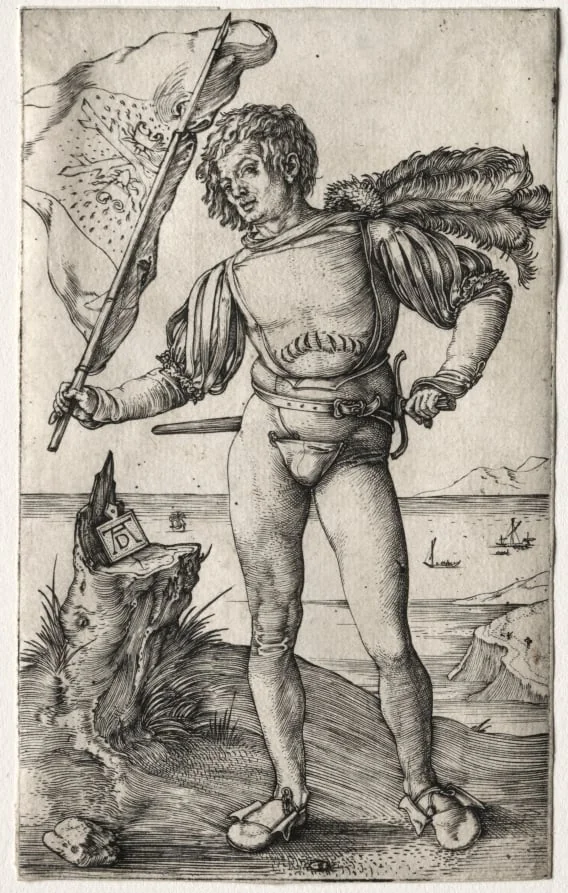 The Burgundian Standard Bearer, detail