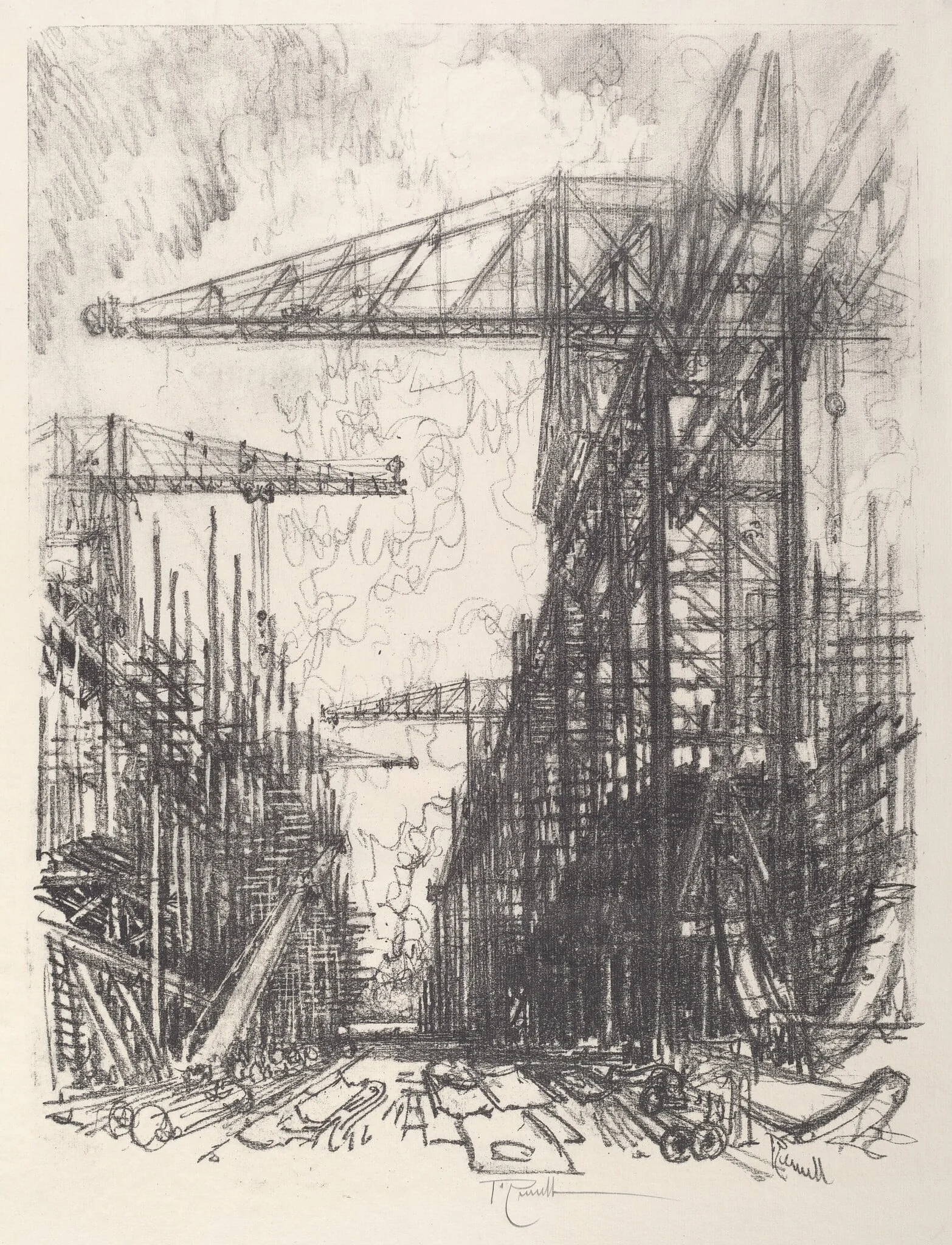 Building Destroyers, No.I, detail