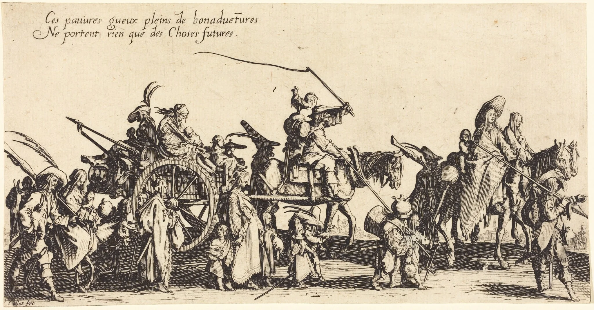 The Bohemians Marching: The Rear Guard, detail