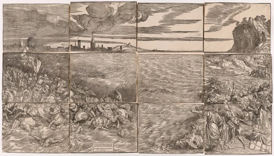 The Submersion of Pharaoh's Army in the Red Sea, detail
