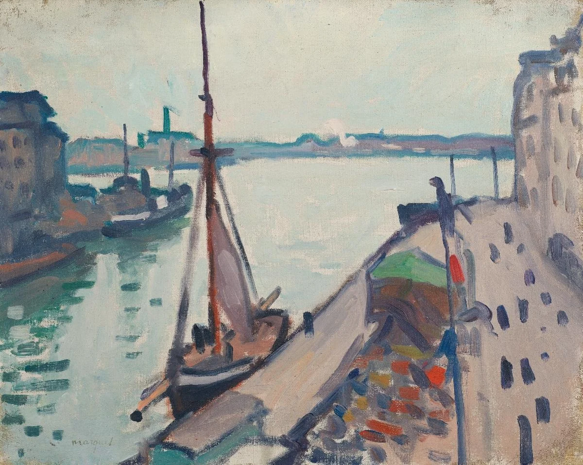 Le Havre, voilier à quai, detail