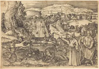 The Great Cannon, by Hieronymus Hopfer, ink, 1525