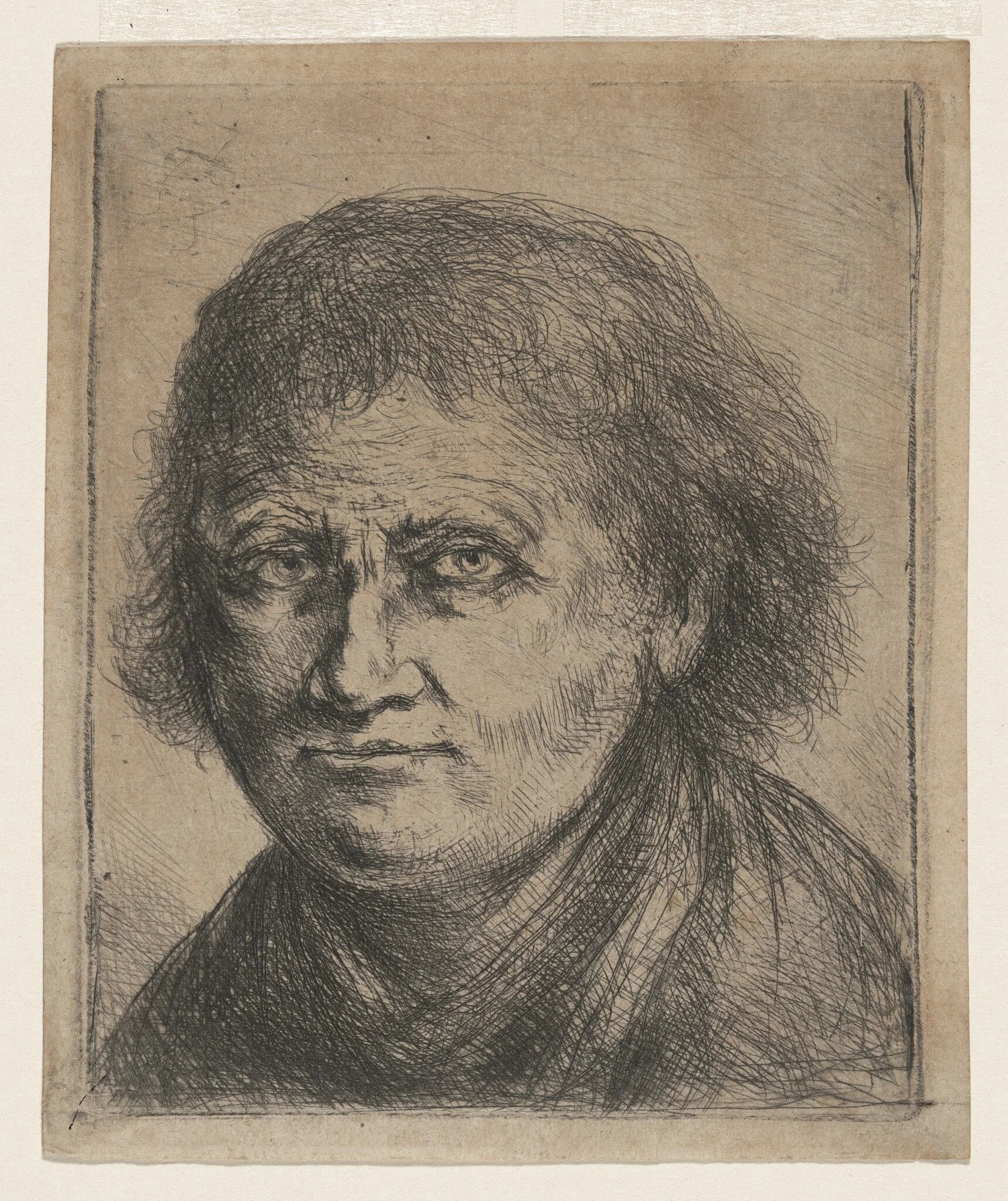 Portrait of a Man Turned to the Left, detail
