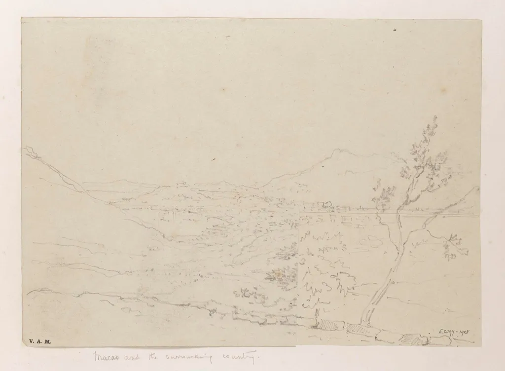 Macau, looking south-west along the peninsula, by George Chinnery, 19