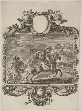 Clovis and Clotilda, by Stefano Della Bella, ink, 1637