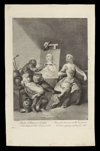 H Beard Print Collection, by Giovanni Domenico Ferretti, 1760