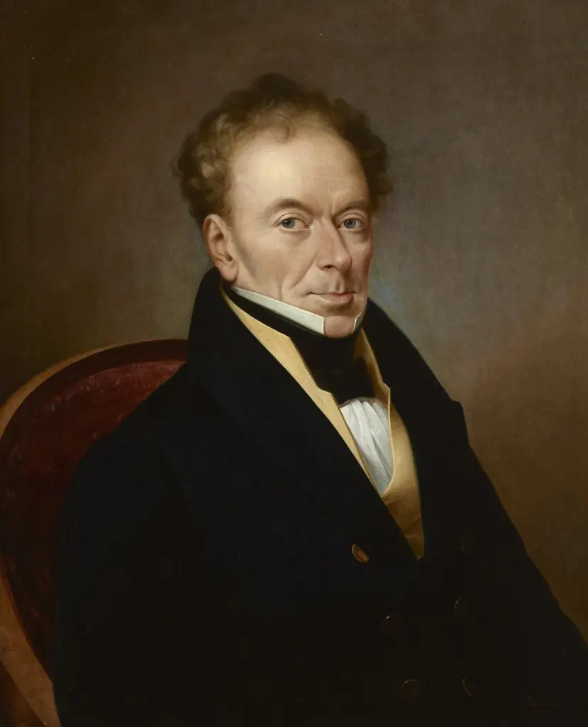 Portrait of Cetner, by Marcin Jabłoński, oil, 1838