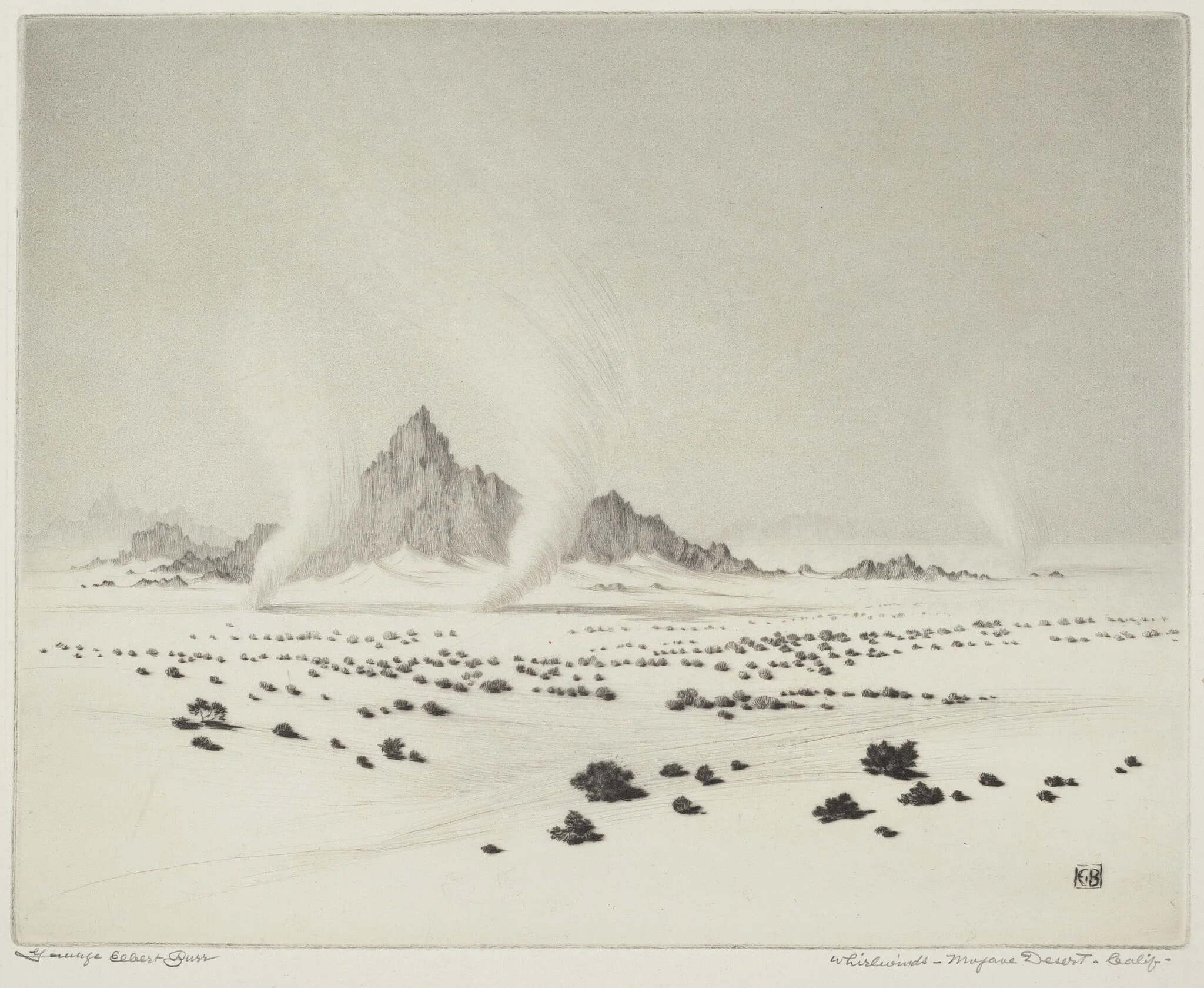 Whirlwinds, Mojave Desert, California (no.3), detail