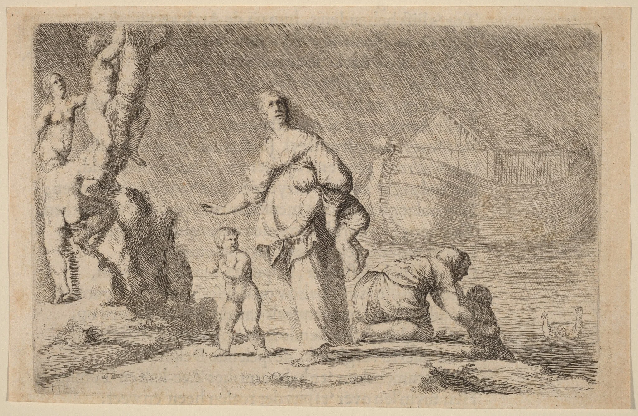 Noah's Ark and the Flood, detail